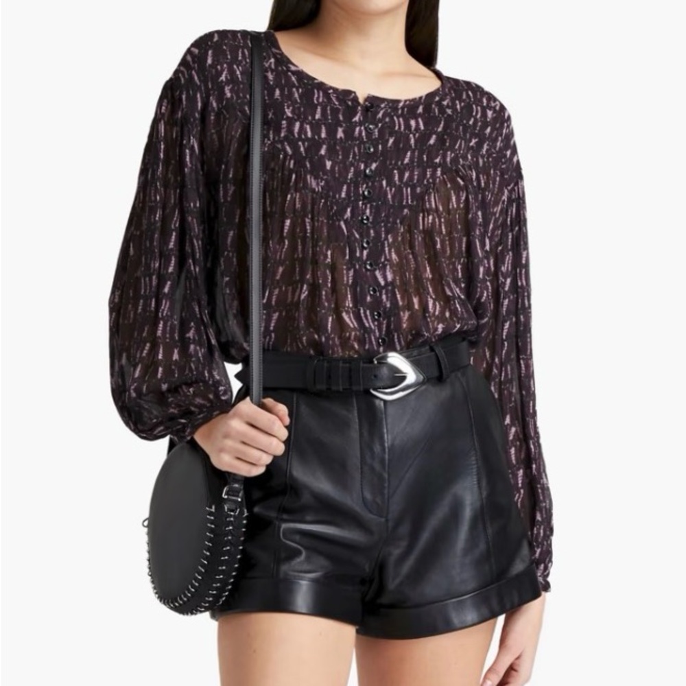 Isabel Marant Dark Patterned Blouse - image 1